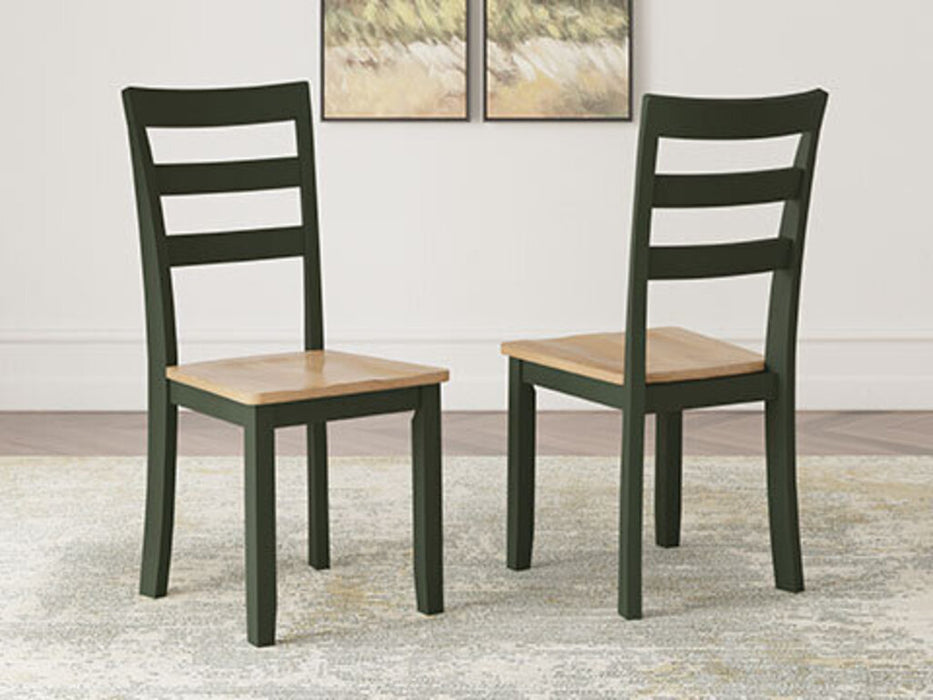 GESTHAVEN TABLE + 2 CHAIRS GREEN