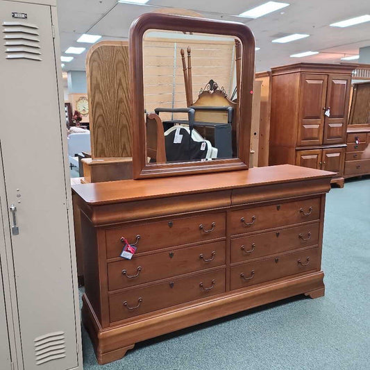 BASSETT DRESSER WITH MIRROR AHH