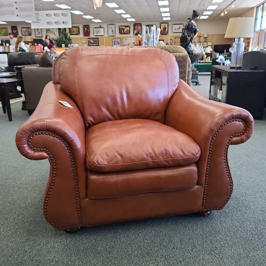 LEATHER ACCENT CHAIR BKH