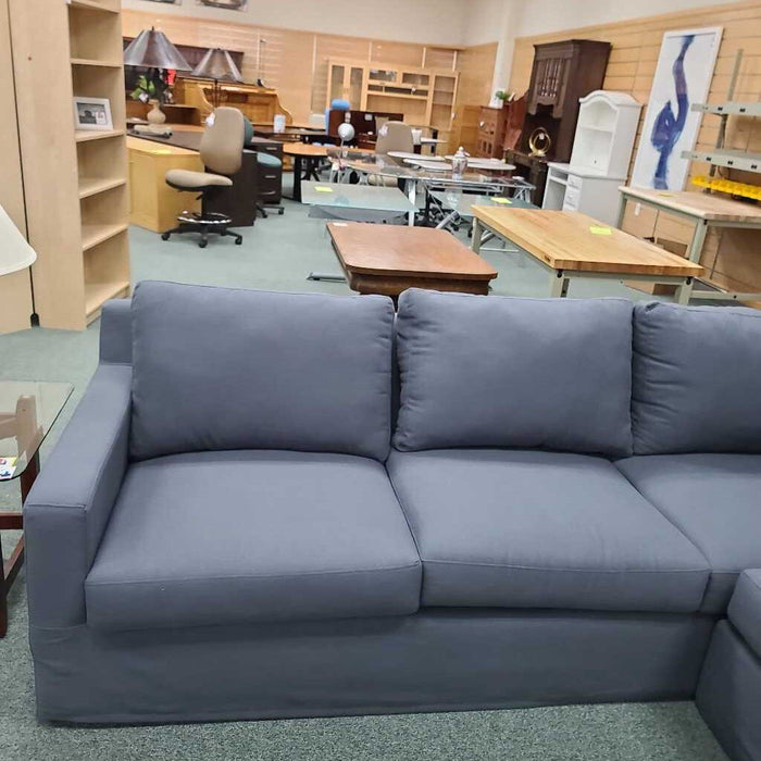 2 PC BLUE SECTIONAL KCH