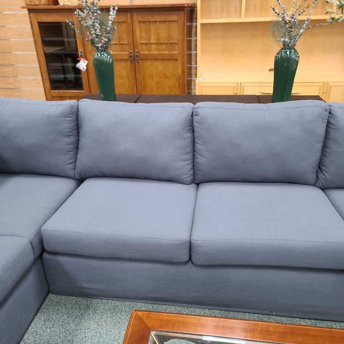 2 PC BLUE SECTIONAL KCH