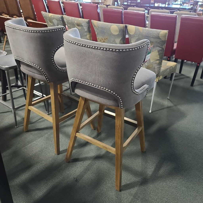 SET OF 2 FOURHANDS SWIVEL STOOLS ASH