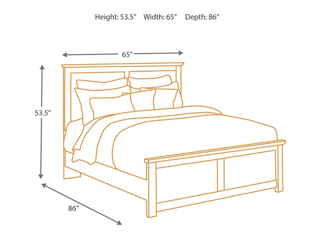 Maribel  Panel Bed