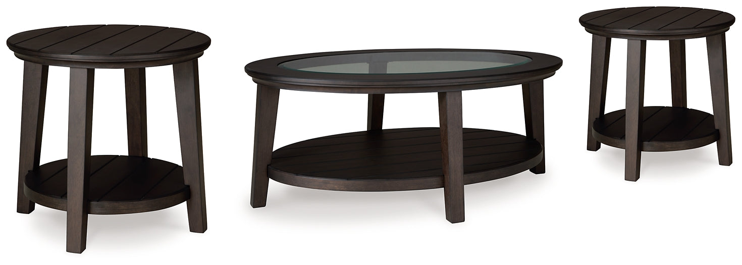 Celamar Coffee Table with 2 End Tables