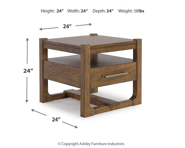 Cabalynn Coffee Table with 1 End Table