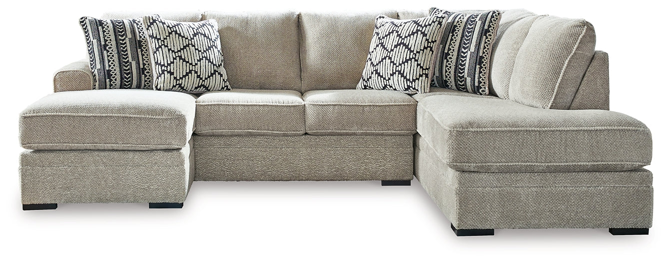 Calnita 2-Piece Sectional with Ottoman